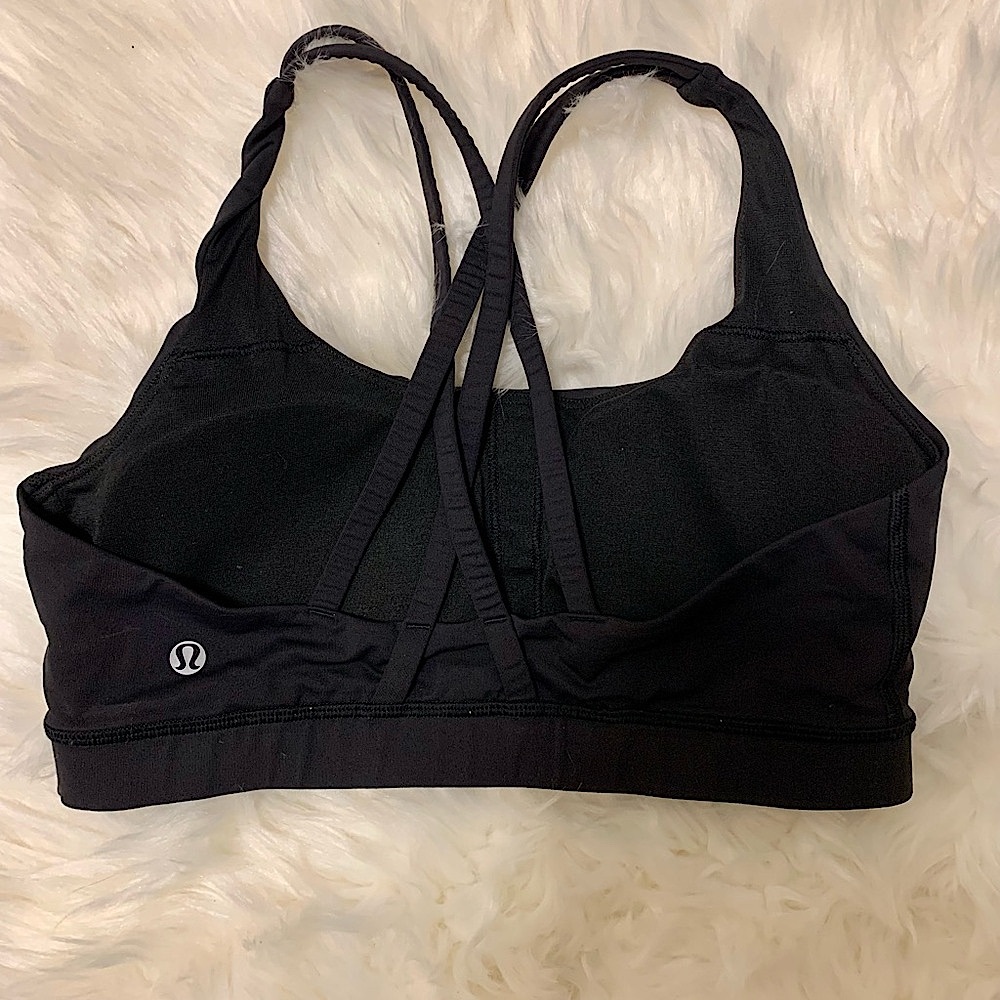 Lululemon Black Strappy Sports Bra